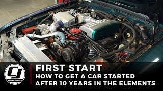 First Start | Getting This 1990 Ford Fox Body Mustang Back On The Road! 😱