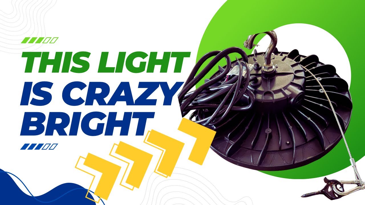 Best Shop Light for Barns & Workshops? UFO LED High Bay Light Review Bright, Dimmable & Easy Install