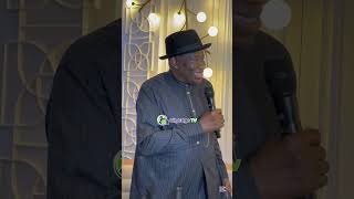 FMR PRESIDENT GOODLUCK JONATHAN SPEAKS ABOUT OBASANJO AT HIS BIRTHDAY DINNER