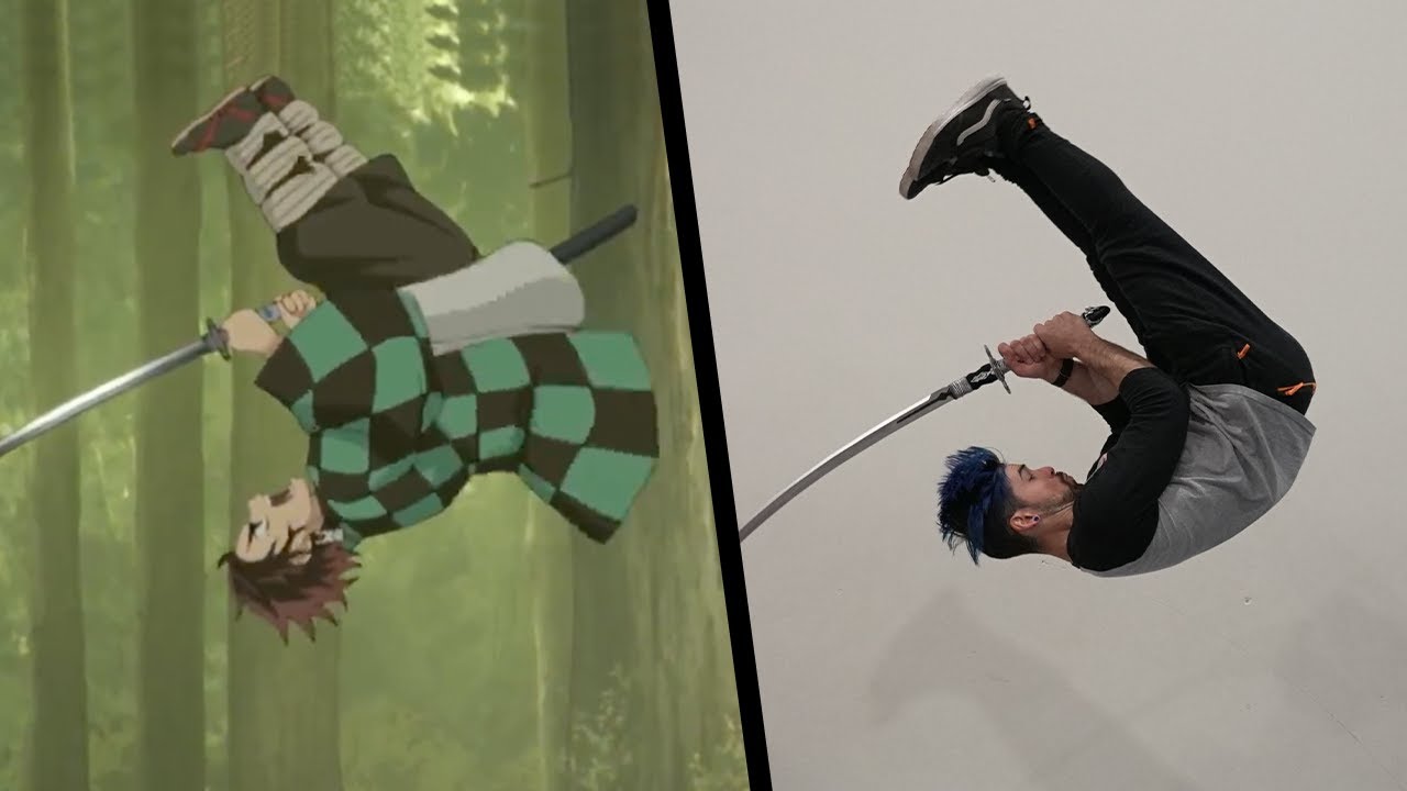 Stunts From Demon Slayer In Real Life Kimetsu No Yaiba