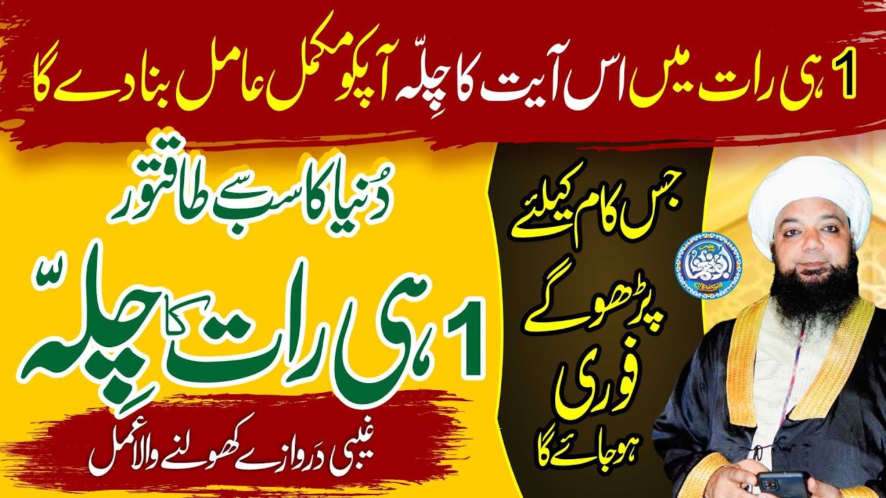 Duniya ka sab se Taqatwar Chilla, Aamil ban'nay ka Amal, Ghaibi darwazay kholne ka amal, PirAbuNoman