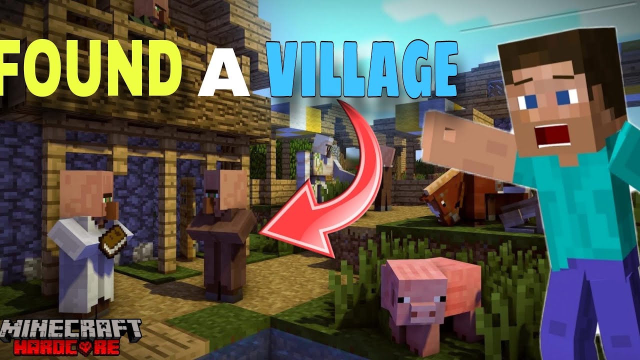 I FOUND A VILLAGE IN MINECRAFT HARDCORE - YouTube
