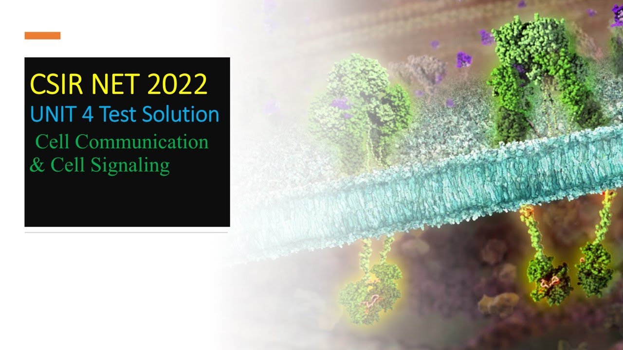 CSIR NET 2022 UNIT 4 Test Solution Cell Communication n Cell Signaling ...