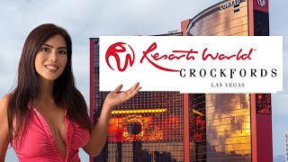 I STAYED in the CHEAPEST ROOM of Resort's World CROCKFORDS Hotel LAS VEGAS