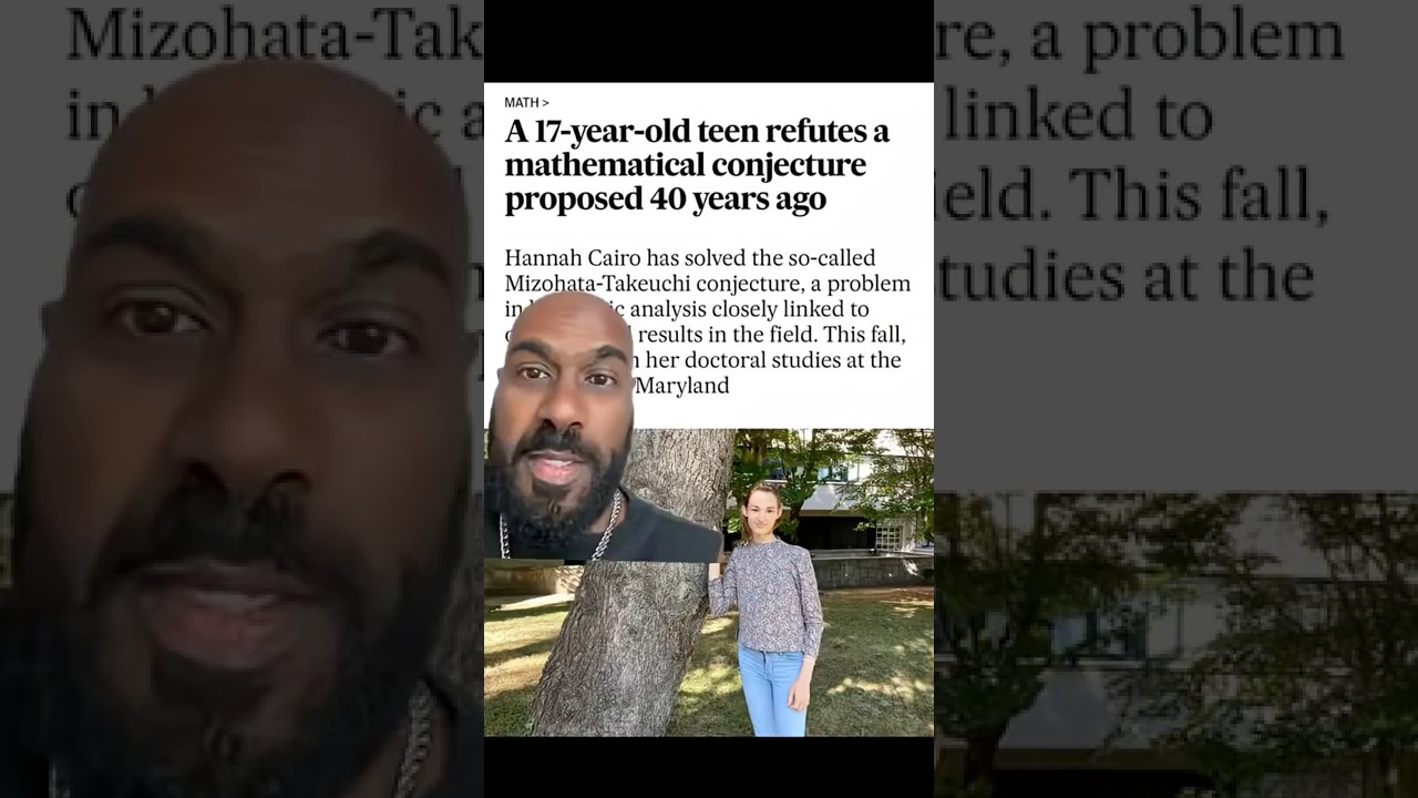 40 year old math conjecture resolved by 17 year old! #math #mathmajor #mathresearch