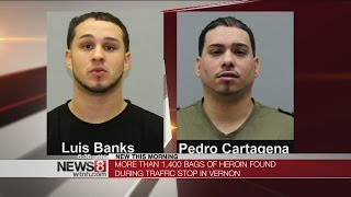 Over 1,400 bags of heroin seized in Vernon arrests