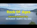 Instrument trombon full bass rock of ages batu karang yang teguh