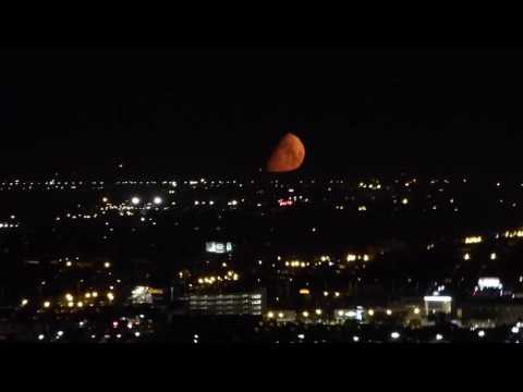 Moonset in Chicago Time-Lapse the Night of 7/1/2017