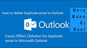How to delete duplicate email in Microsoft outlook !! Clean up in Outlook !!