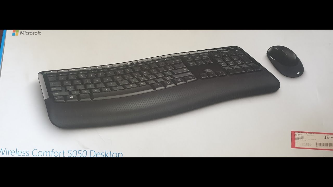 Microsoft Keyboard Wireless Comfort Desktop 5050, No more cables, 1 usb  dongle 