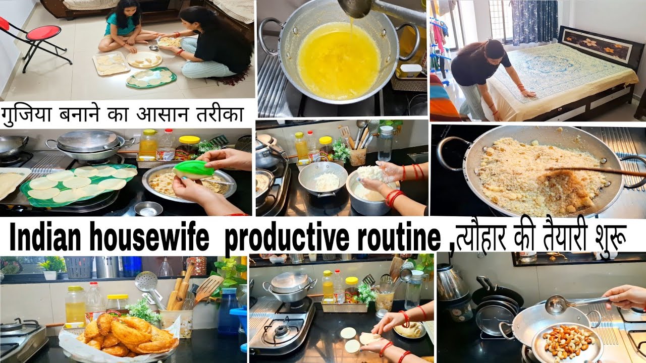✅️Indian housewife the afternoon   homemeking positive routine ,त्यौहार की तैयारी शुरू 