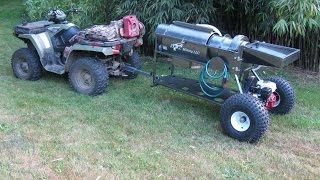 2015 JOG Mining Homemade portable gold trommel ATV version