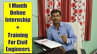 1 Month Online Internship + Training for Civil Engineers