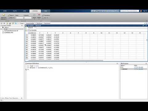 How to NORMALIZE/SCALE Data in Matlab and Octave ??