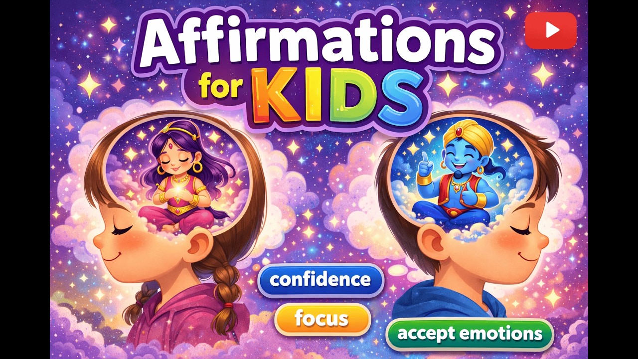 Affirmations for Kids | Build Confidence, Focus & Emotional Strength | Guided Meditation