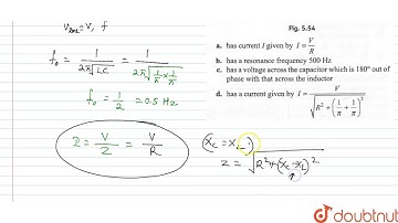 In an ac circuit shown in fig , the supply voltage has a constant rms value v but variable frequ...