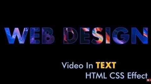How To Add Video In Text Background Using HTML And CSS In Just 3 Minutes || with source  code