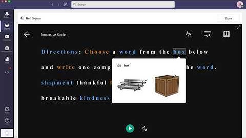 Microsoft: Immersive Reader (Translate and Read Text Aloud)