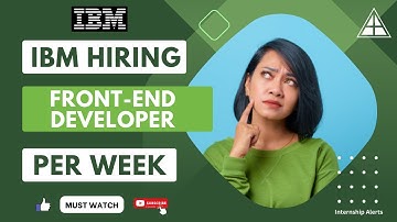 IBM Off Campus Hiring Update | Mega Hiring Drive | Frontend Developer | Internship Alerts
