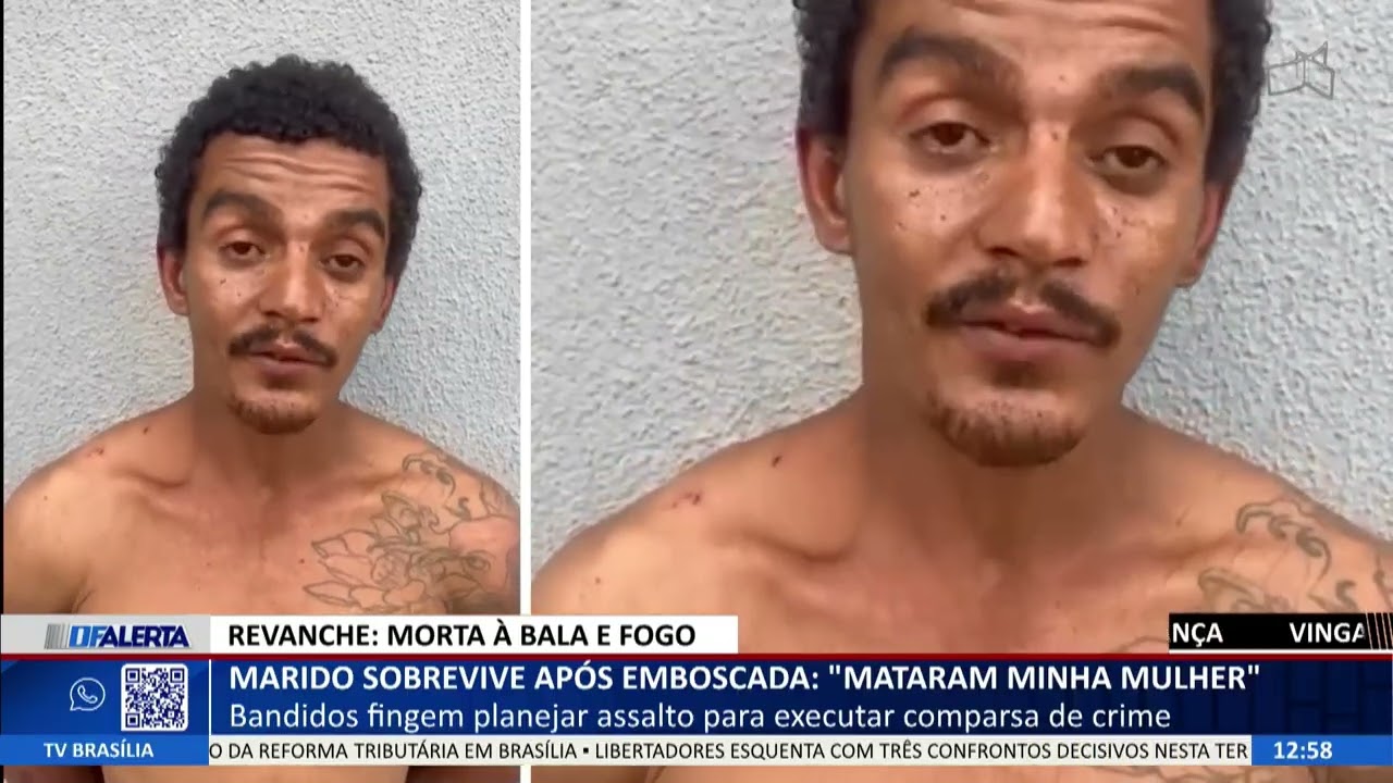 DF ALERTA - Marido sobrevive após emboscada: 