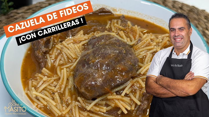 Cazuela de fideos con carrilleras ¡IMPRESIONANTES!