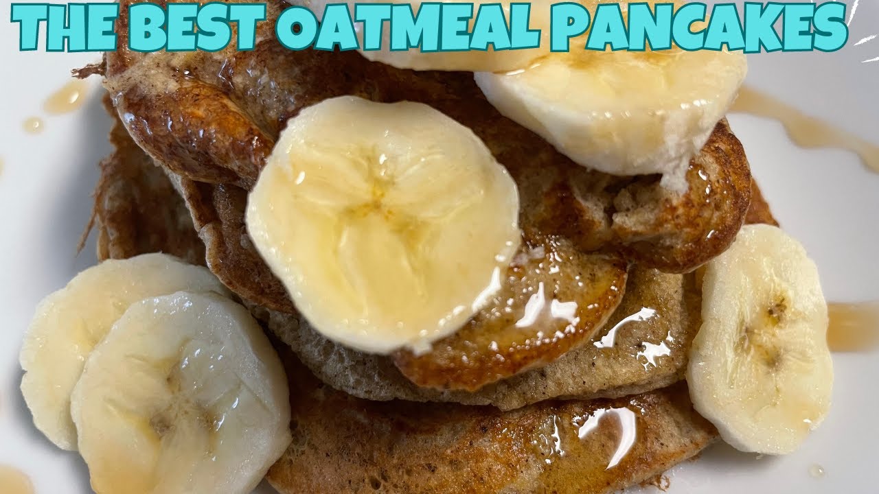 How to make SOFT and DELICIOUS BANANA OATMEAL PANCAKES YouTube