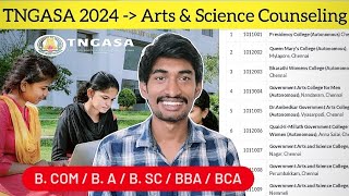 Arts & Science Admission 2024 | TNGASA Counseling process Explained