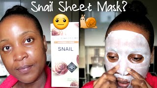 Trying Out the Etude House Snail Sheet Mask| Allergic Reaction?...Storytime