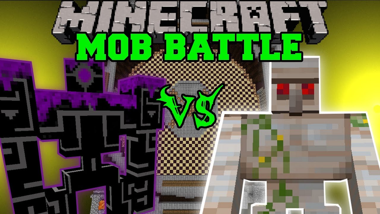 MUTANT IRON GOLEM VS ROBO POUNDER - Minecraft Mob Battles 