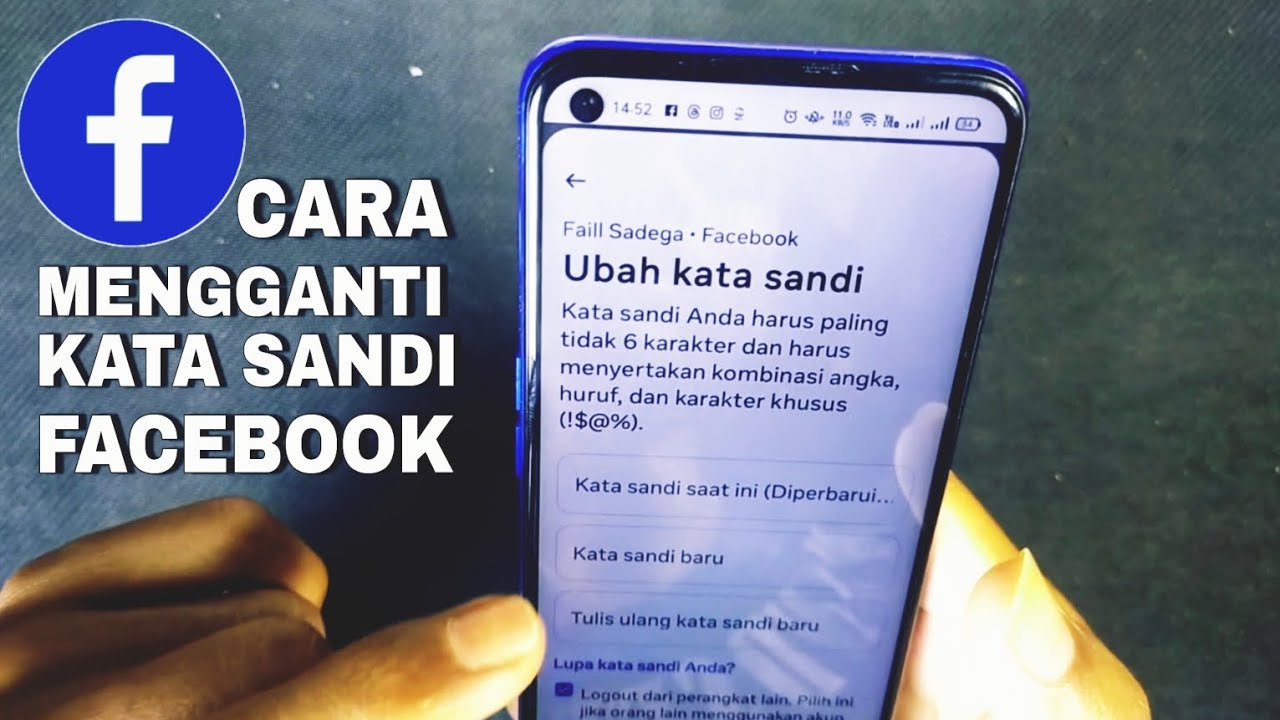 Cara Mengganti Kata Sandi Facebook || Cara Mengubah Kata Sandi Facebook ...