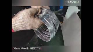 High Precision Automatic Flat Wire Round Ring Making with Butt Welding Machine Factory