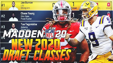 *NEW* 2020 NFL Draft Class In Madden 20 || Get Real Rookies In Madden 20 Franchise