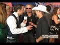 Justin Moore and Vince Neil on the 2014 CMT Awards Red Carpet