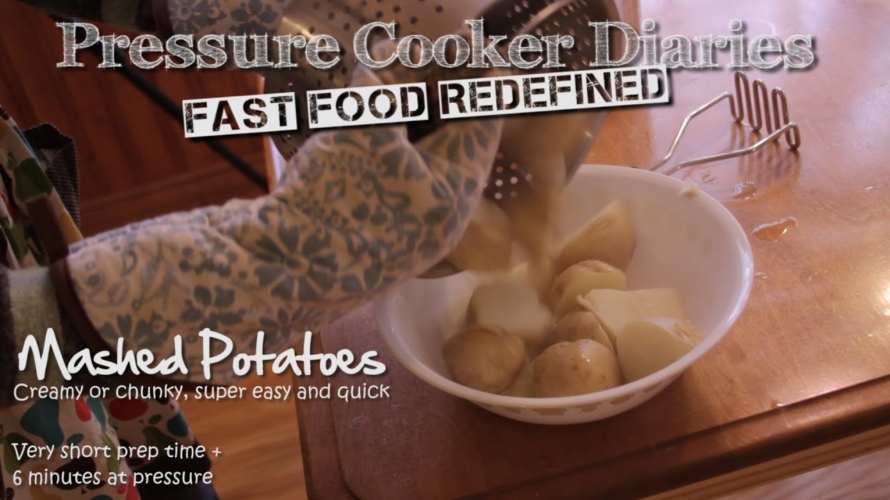 How to Make Mashed Potatoes Pressure Cooker 6 Minute Garlic Mashed