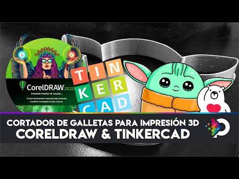 Cortador de Galletas para Impresión 3D con CorelDRAW & Tinkercad!