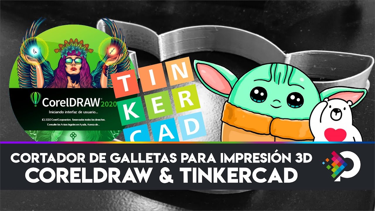 Cortador de Galletas para Impresión 3D con CorelDRAW & Tinkercad!