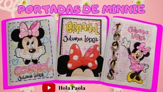  Cómo Hacer Portadas De Cuadernos De Minnie Mouse - Hola Paola