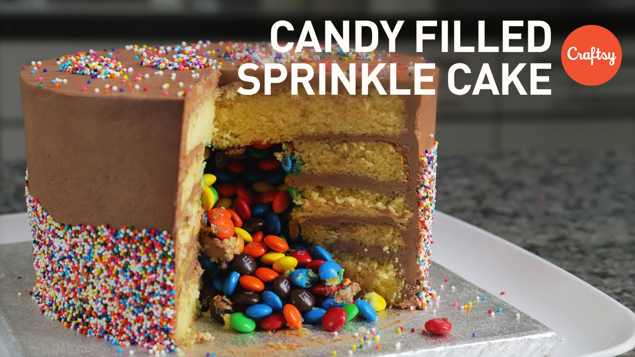 Easy Cake Decorating Ideas (Candy-Filled Sprinkle Cake ...