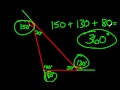 Angles in polygons- exterior angles - YouTube