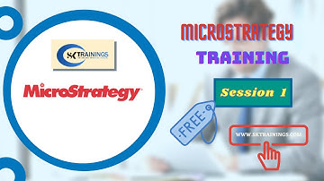 MicroStrategy Online Training | MicroStrategy Training Demo Session 1