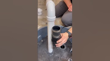How to install one way valve on a sump pump. #diy #tools #construction  #asmr
