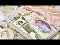紙もの制作風景♡ジャンクジャーナルに入れたい「タグ」作り✨色々な収納&たくさんの紙を選んで大き目のタグを作ります♪ASMR（作業動画）