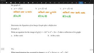 2.2a - Reflections and Stretches
