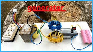 This Is How I Turn My Motor And Magnet Into A High Power Generator | Electronic Ideas