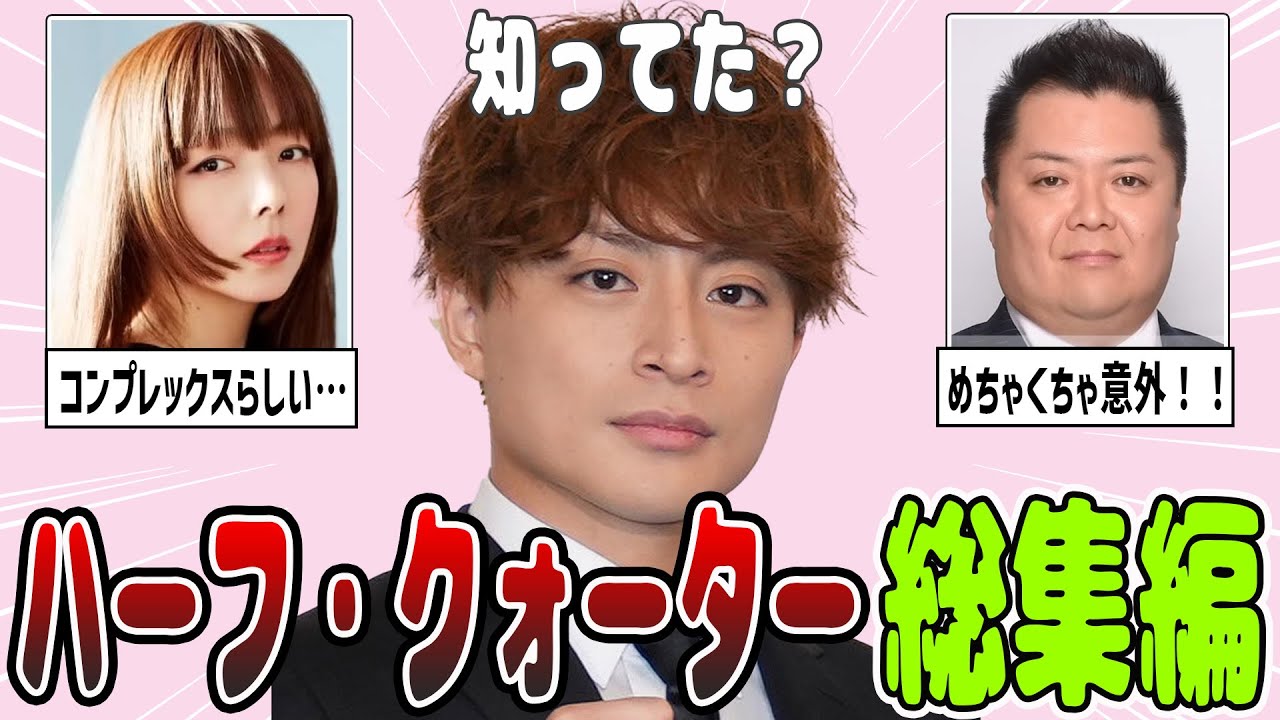 【2ch有益】意外な人も！ハーフ・クォーターの芸能人総集編【ガルちゃん】