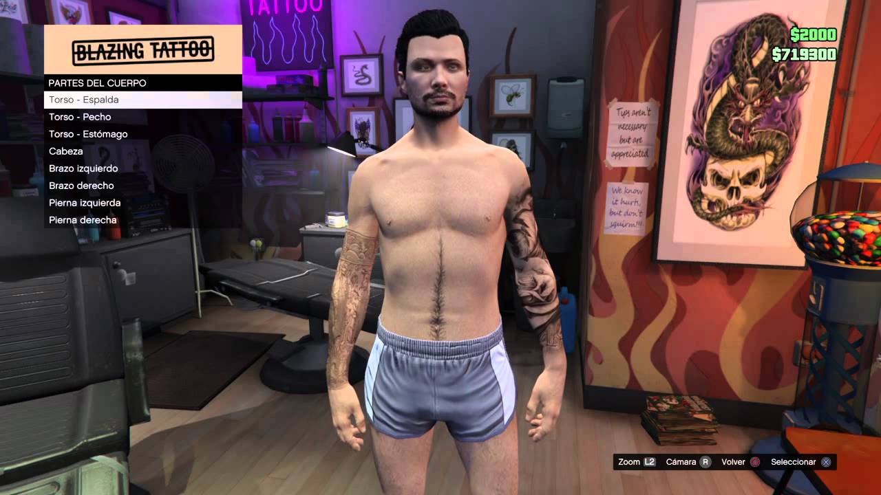 Gta 5 online Trucazo tattoo transparente con el emblema de 
