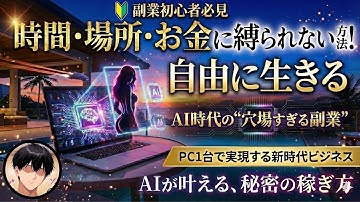 【AI副業】PC1台で“時間・場所・お金”から自由になる方法…全部話します。