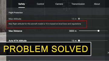 DJI Mavic mini 15m max flight altitude problem fix | India