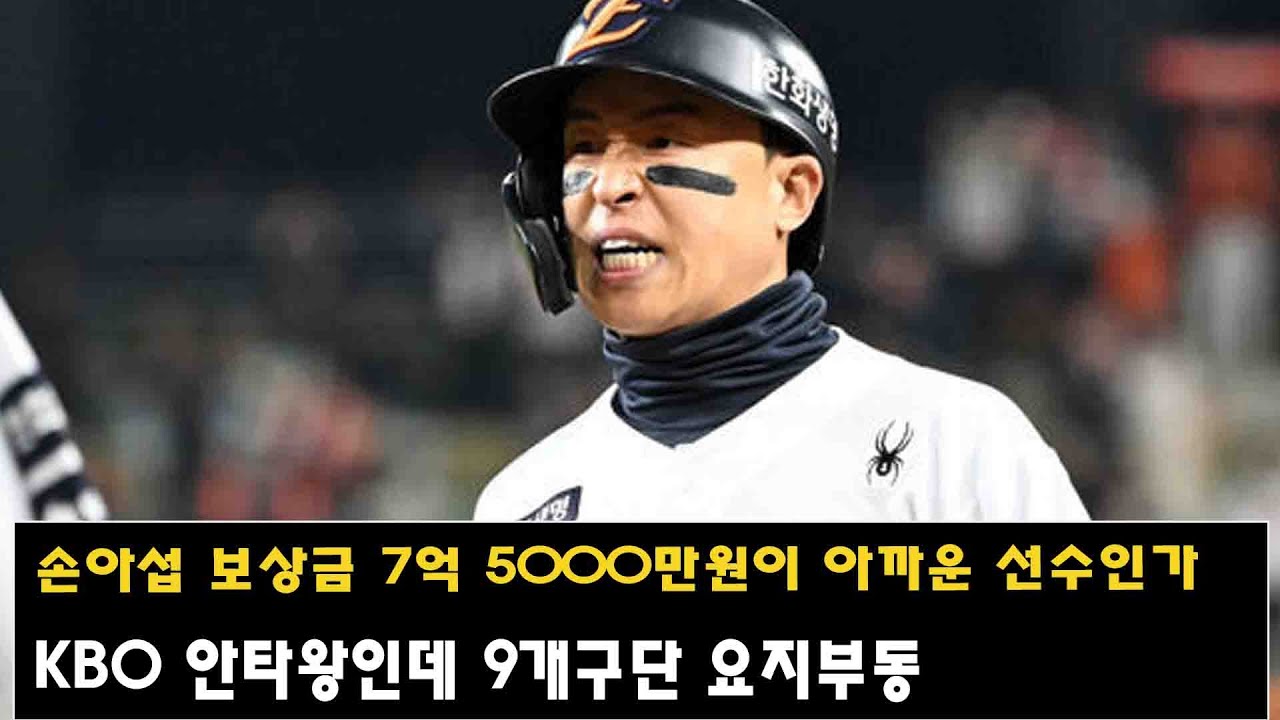 손아섭 보상금 7억 5000만원이 아까운 선수인가…KBO 안타왕인데 9개구단 요지부동