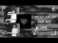 Capcut hacks that are bombb  custom wallpaper flicker textbehindperson  yourmina